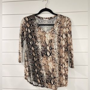 Women’s blouse- snake skin print